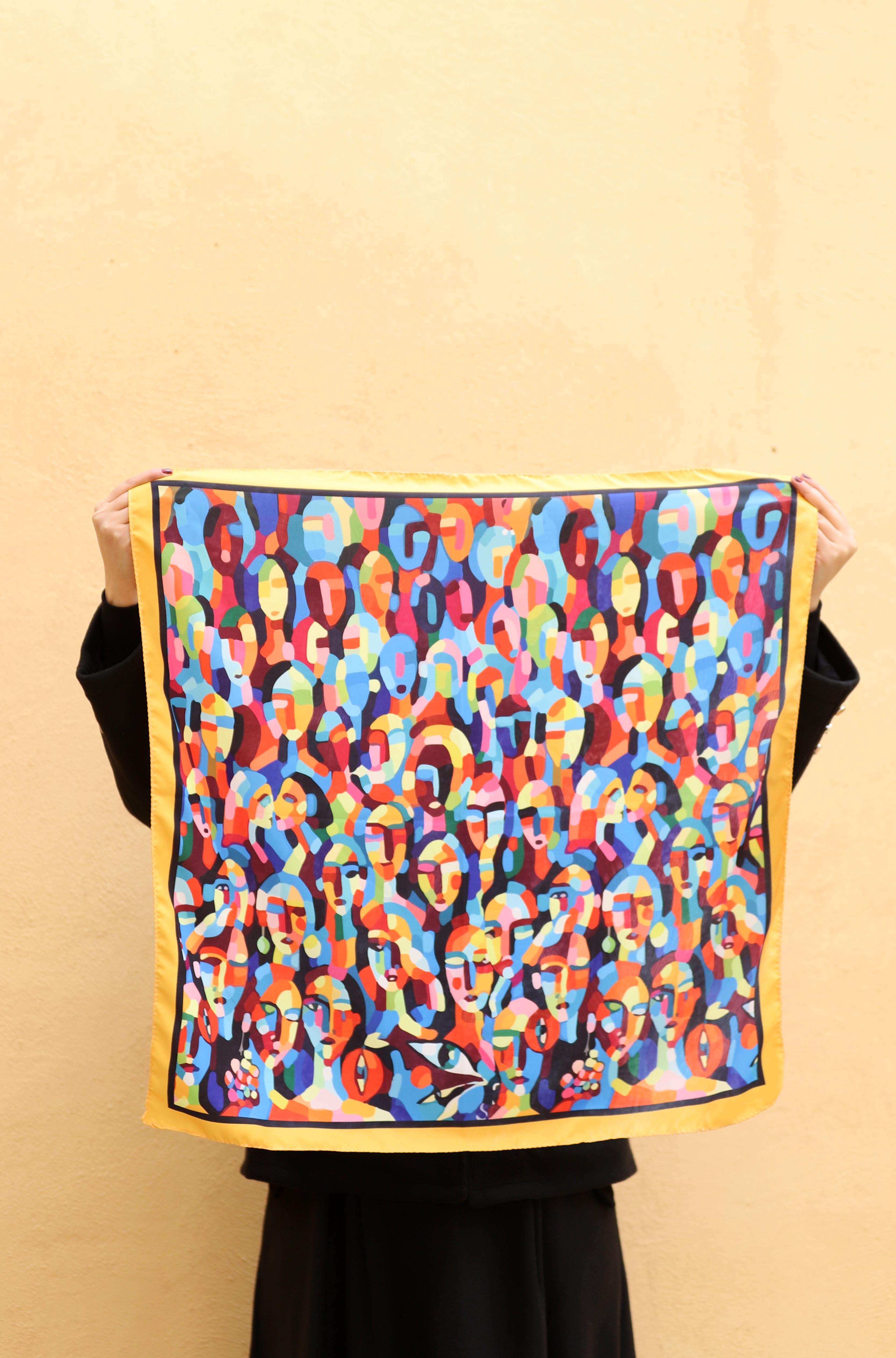 مینی اسکارف ابریشم توییل بسته10طرحی کد mp10 (عمده)
