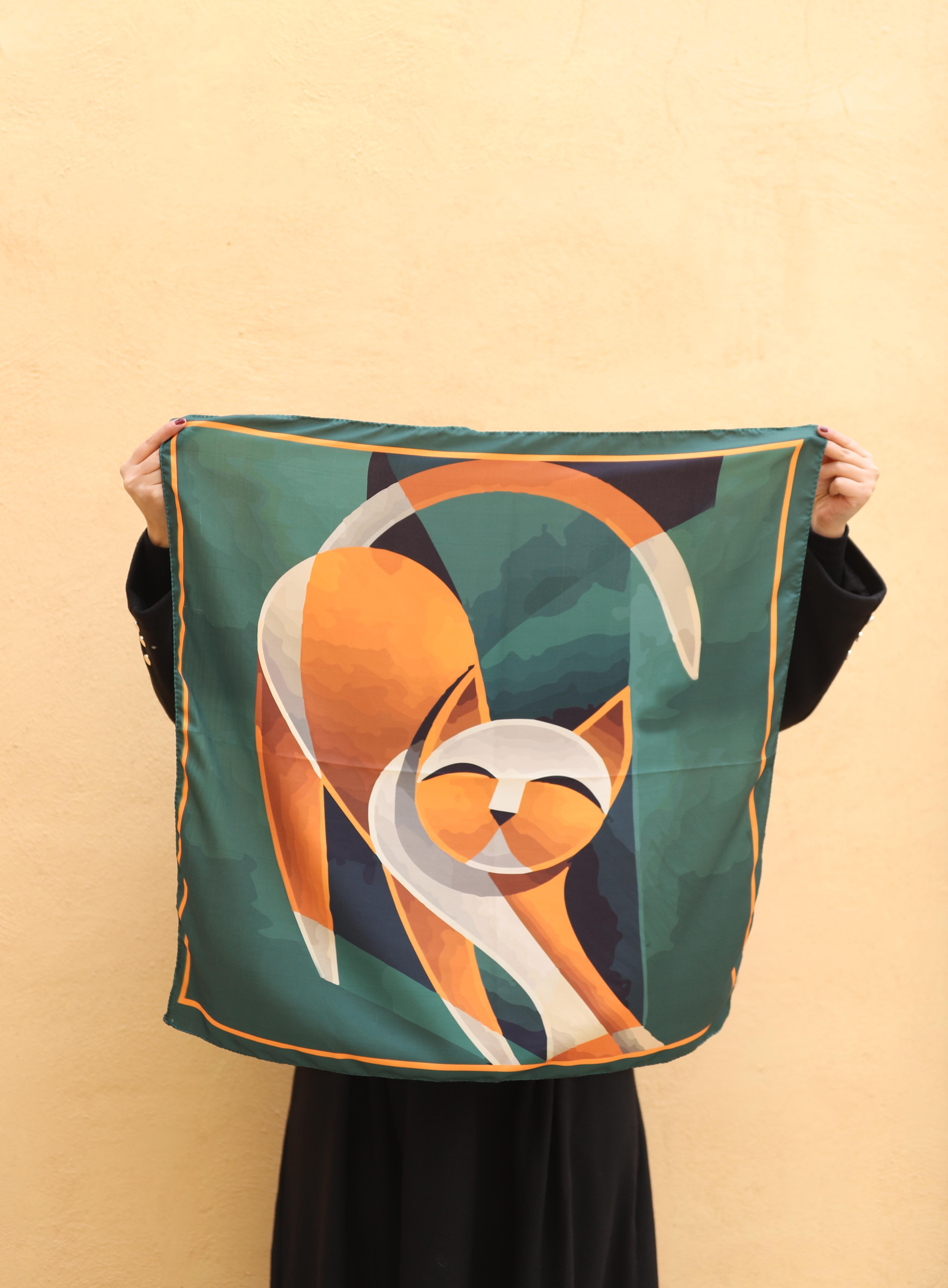 مینی اسکارف ابریشم توییل بسته10طرحی کد mp10 (عمده)
