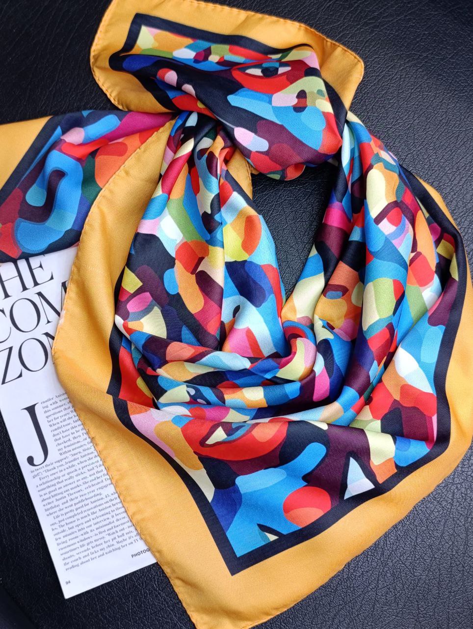 مینی اسکارف ابریشم توییل بسته10طرحی کد mp10 (عمده)
