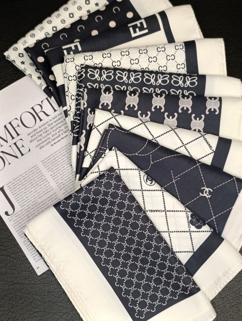 مینی اسکارف ابریشم توییل بسته10طرحی mp11 (عمده)
