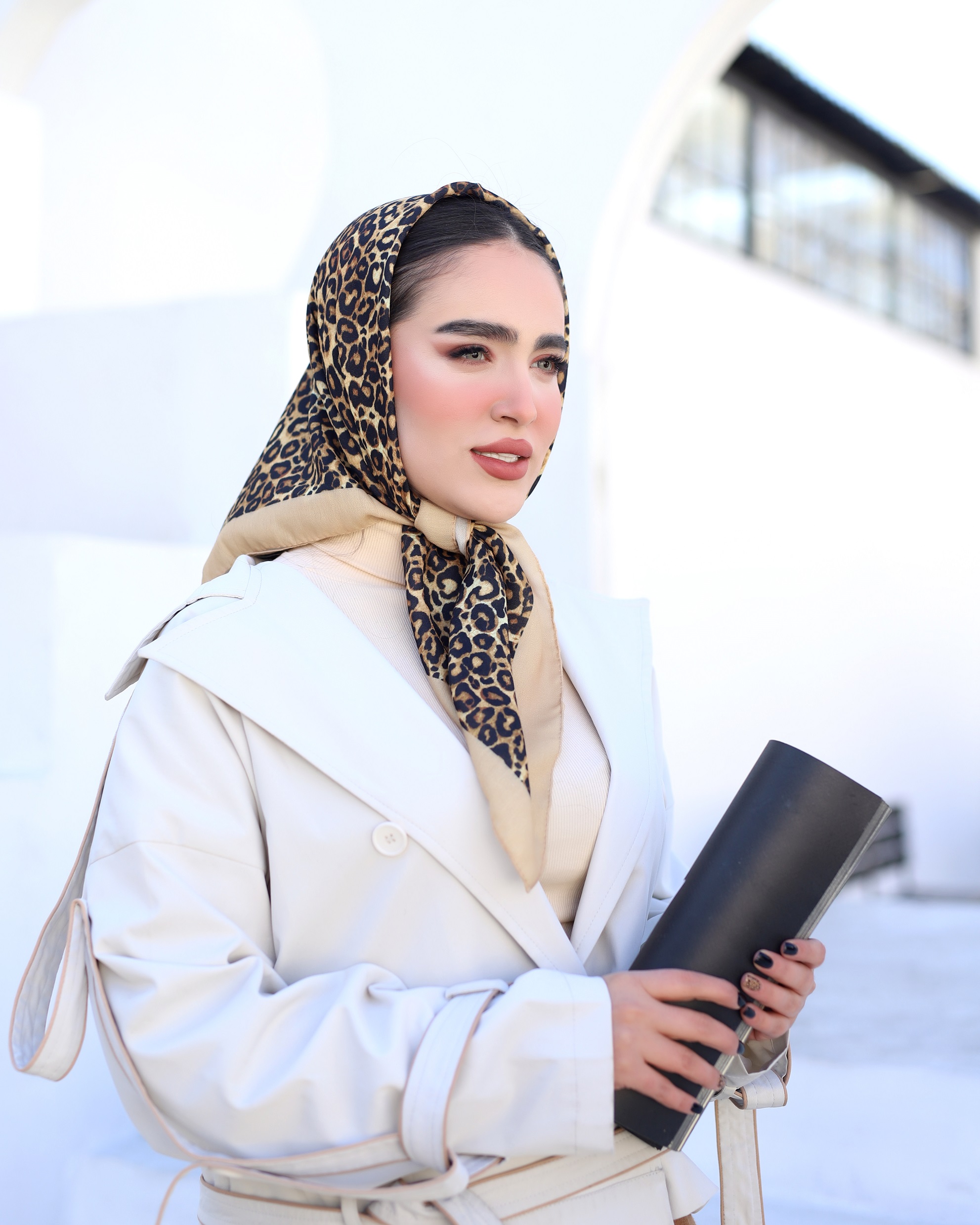 مینی اسکارف پلنگی بسته8طرحی کد mp12 (عمده)
