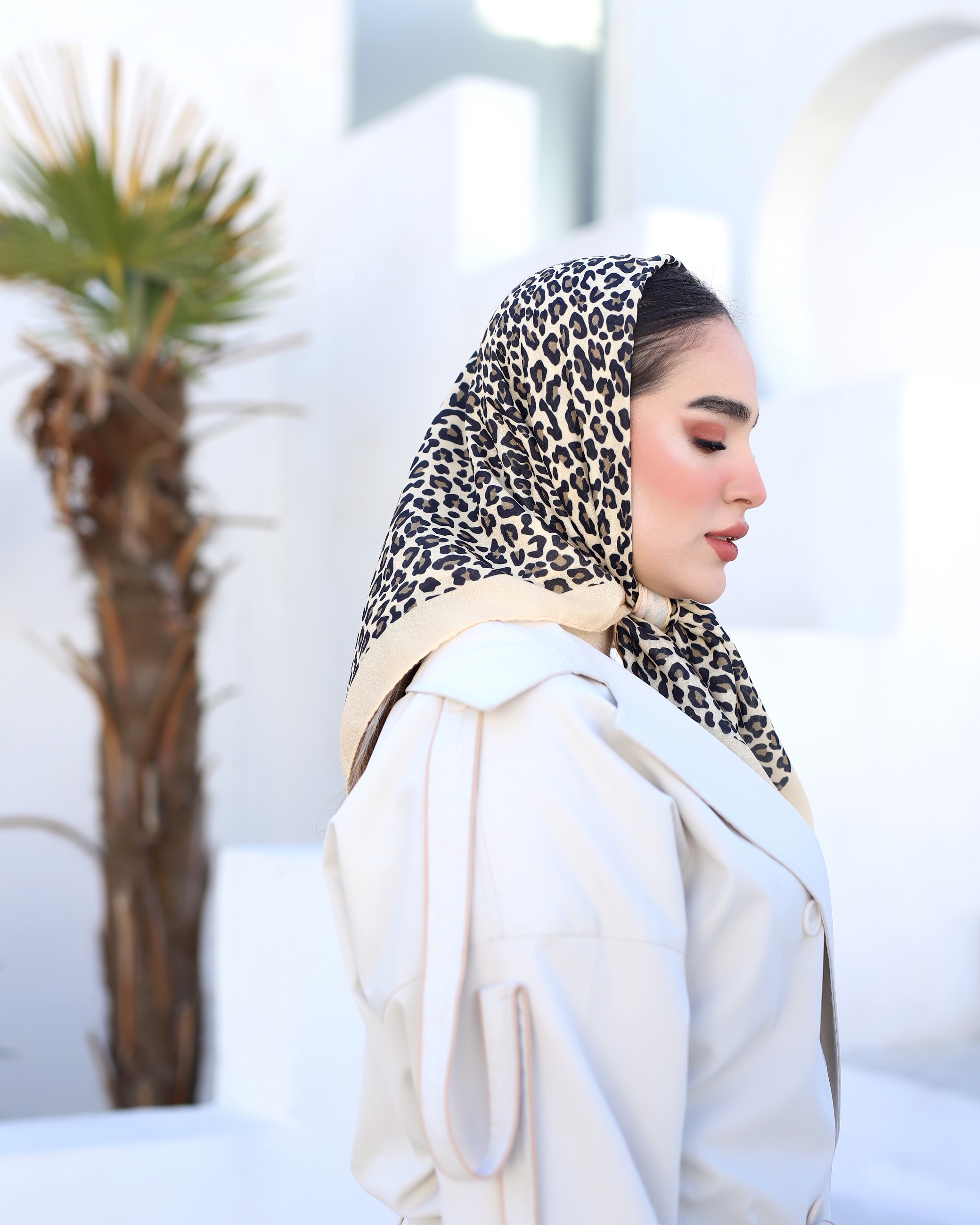 مینی اسکارف پلنگی بسته8طرحی کد mp12 (عمده)
