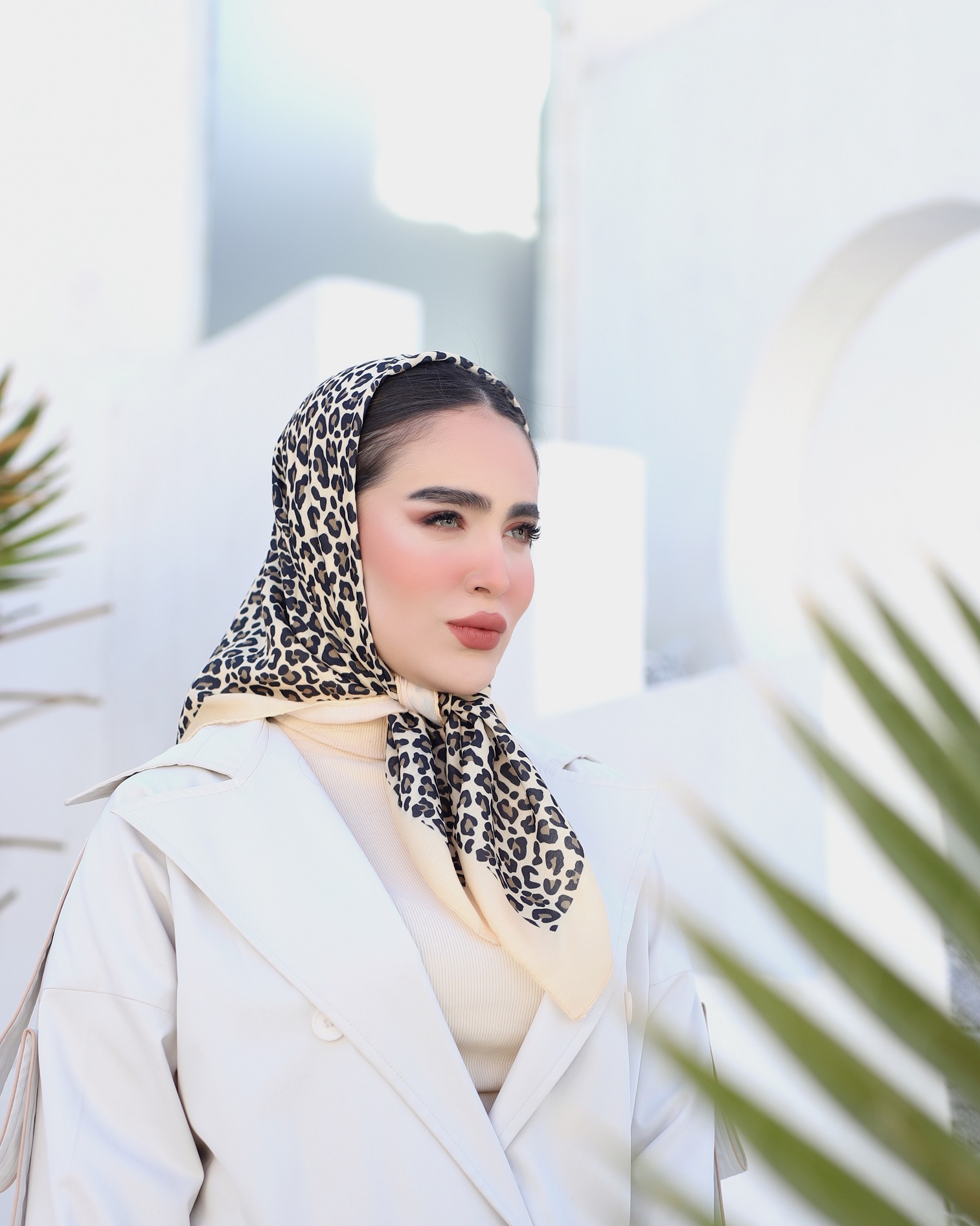 مینی اسکارف پلنگی بسته8طرحی کد mp12 (عمده)
