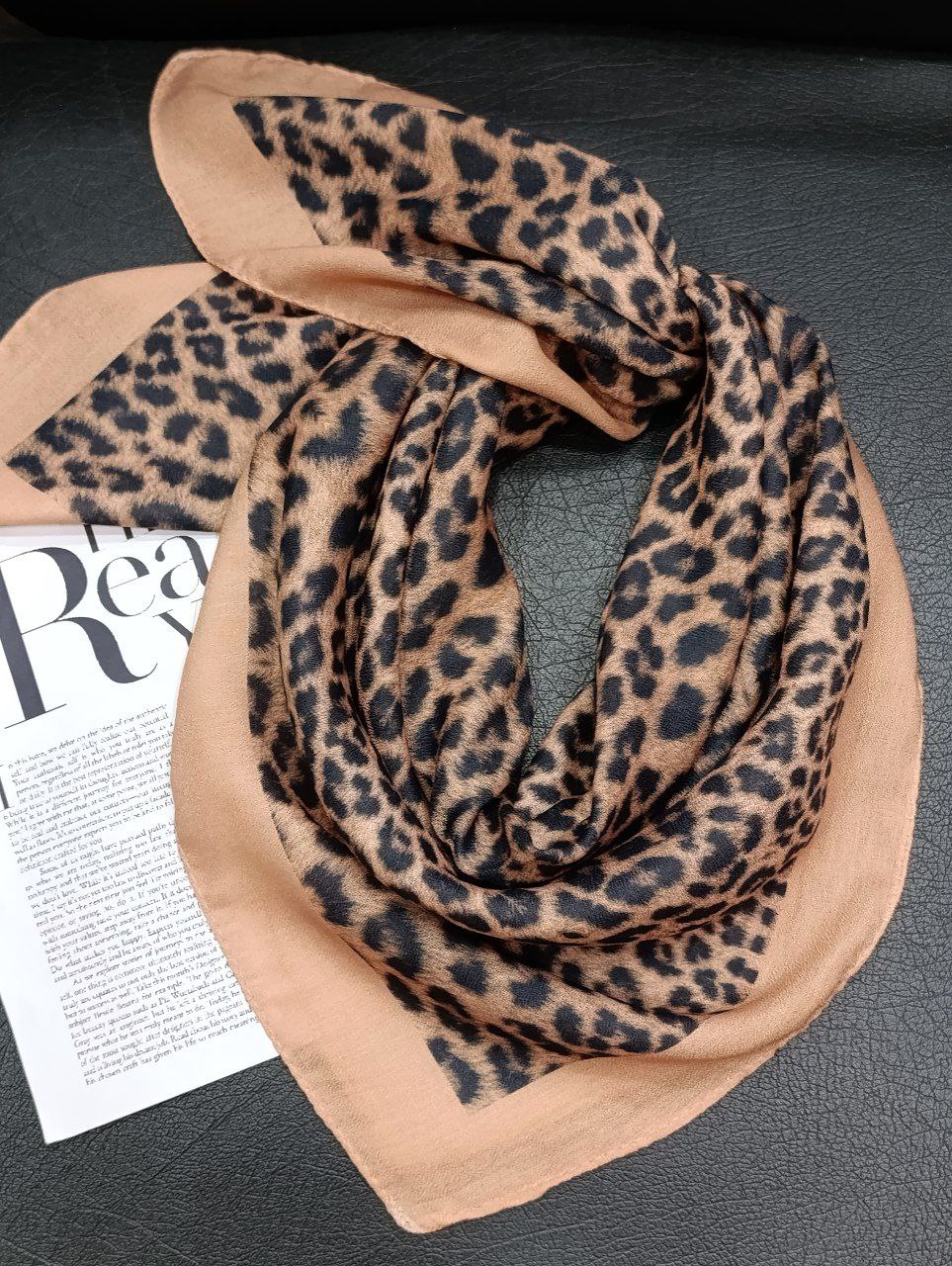 مینی اسکارف پلنگی بسته8طرحی کد mp12 (عمده)
