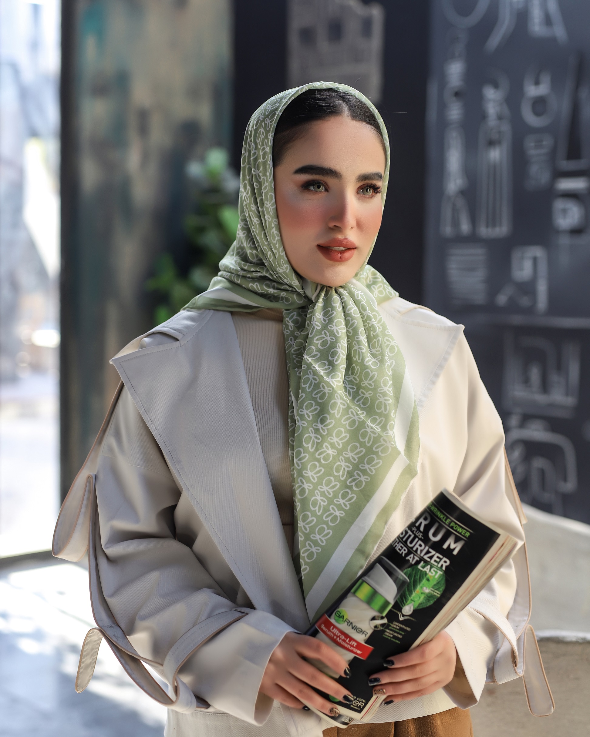 روسری حریر دستدوز بسته10رنگی کد r55 (عمده)
