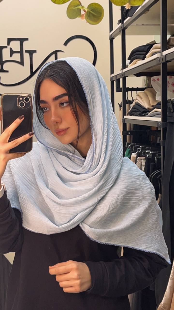 شال پلیسه دندون موشی بسته12رنگی کد ps34 (عمده)
