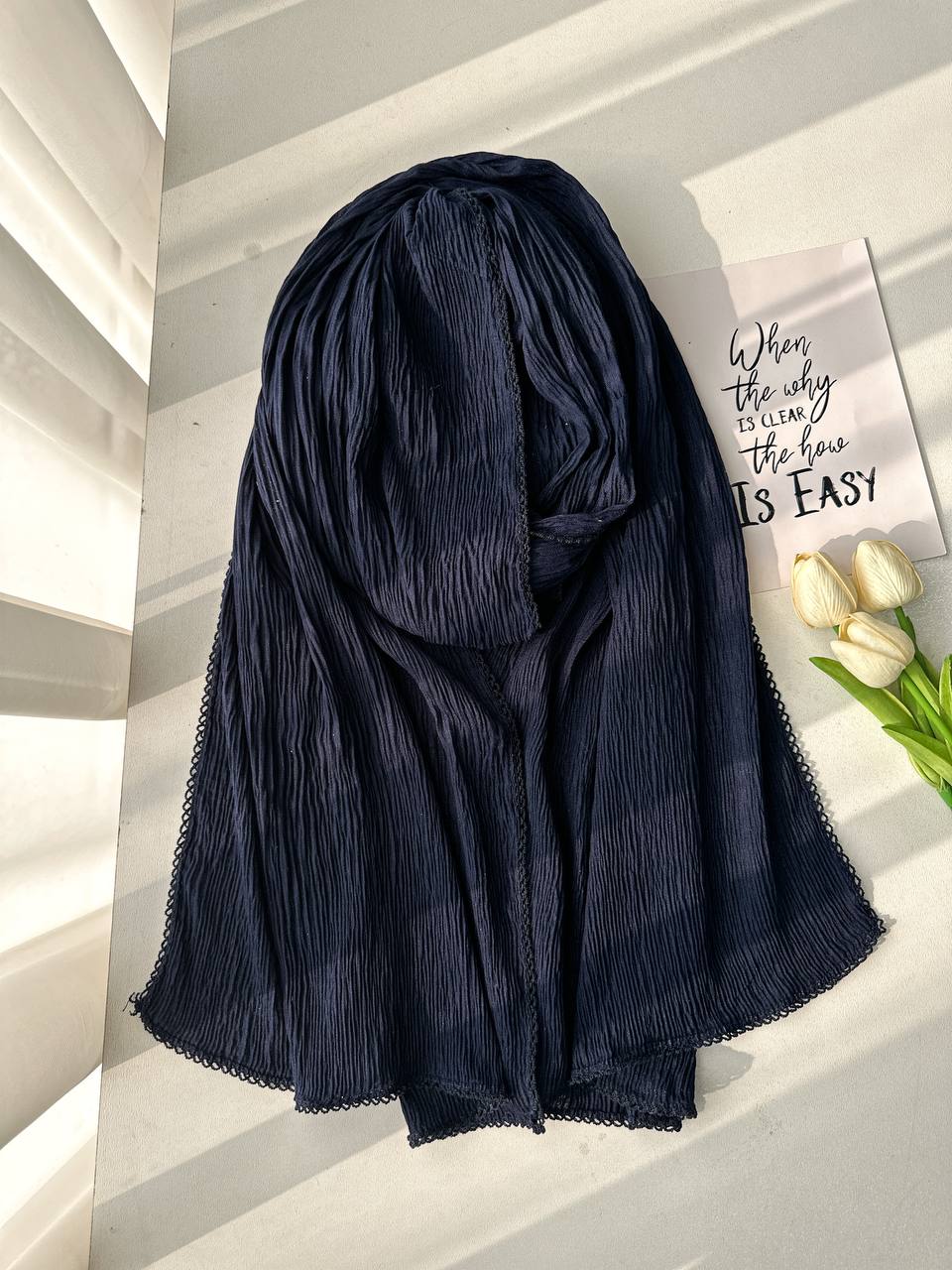 شال پلیسه دندون موشی بسته12رنگی کد ps34 (عمده)
