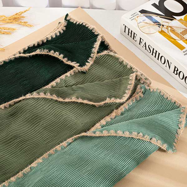 شال پلیسه دوربافت بسته16رنگی کد ps35 (عمده)
