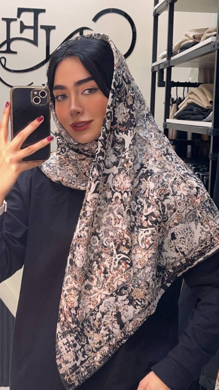 روسری حریر دستدوز بسته6رنگی کد r59 (عمده)
