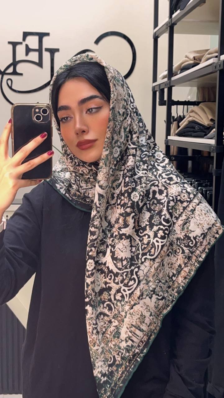 روسری حریر دستدوز بسته6رنگی کد r59 (عمده)
