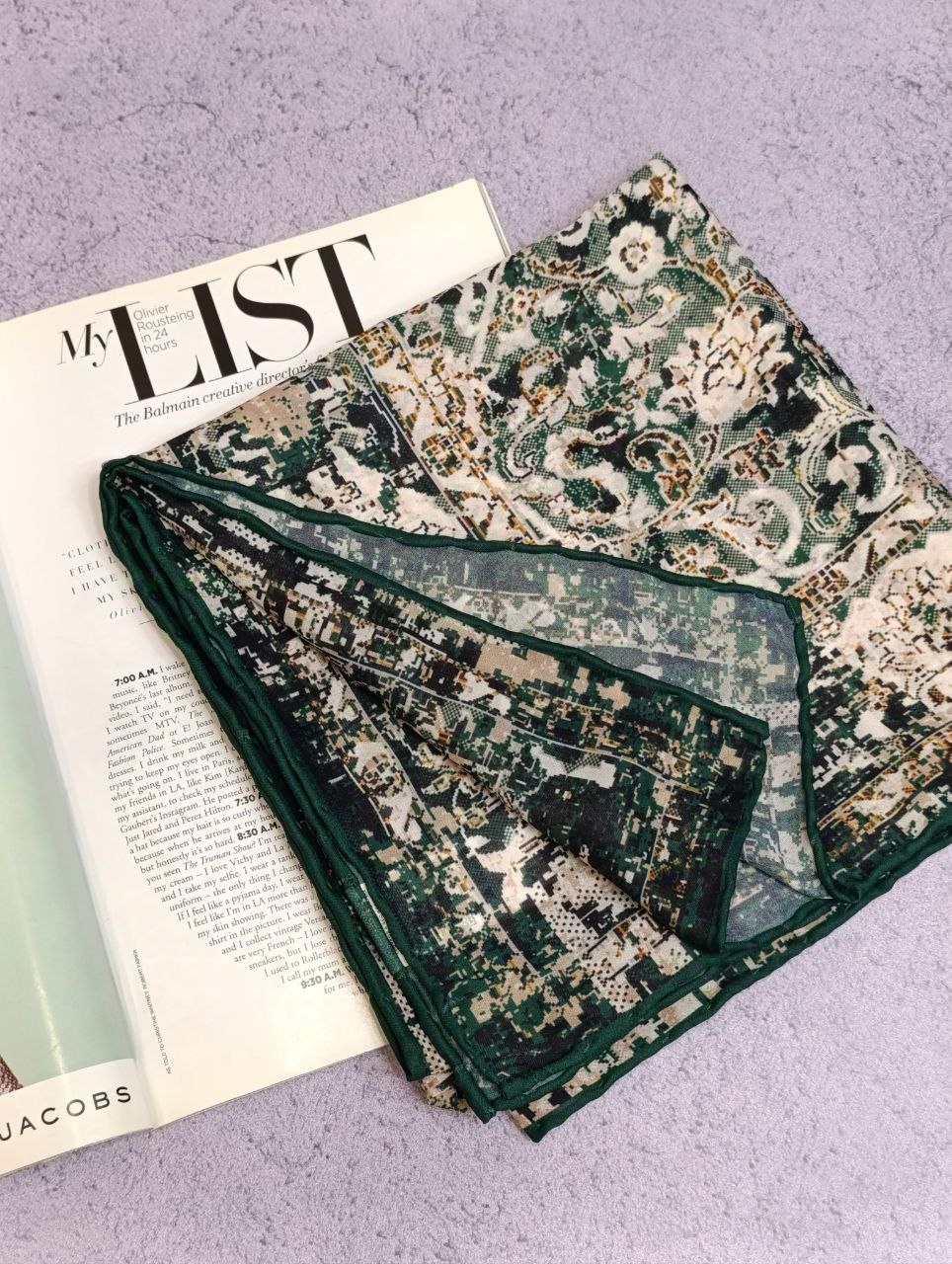 روسری حریر دستدوز بسته6رنگی کد r59 (عمده)
