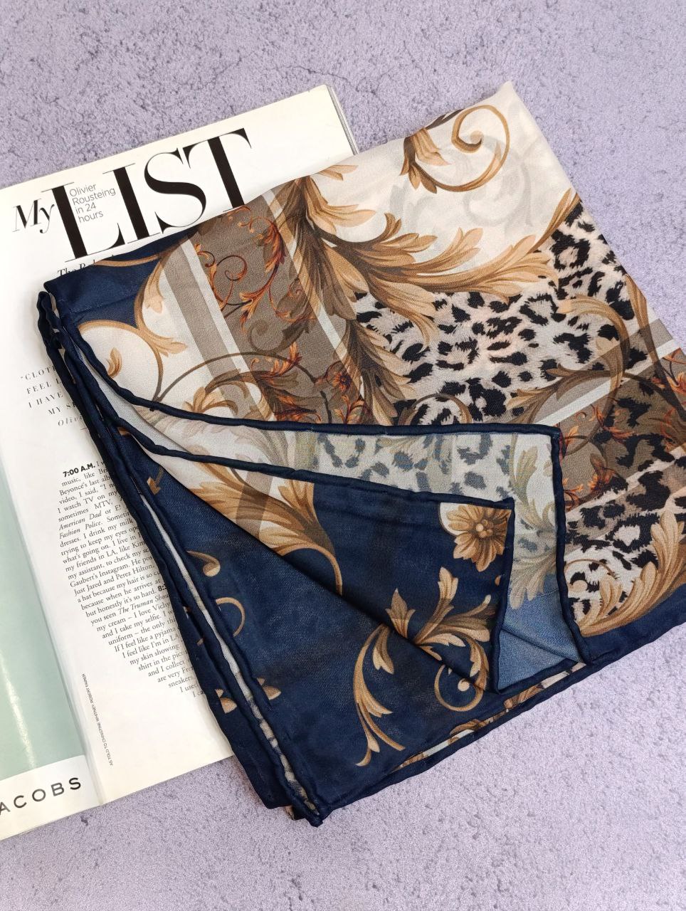 روسری حریر دستدوز بسته10رنگی کد r61 (عمده)
