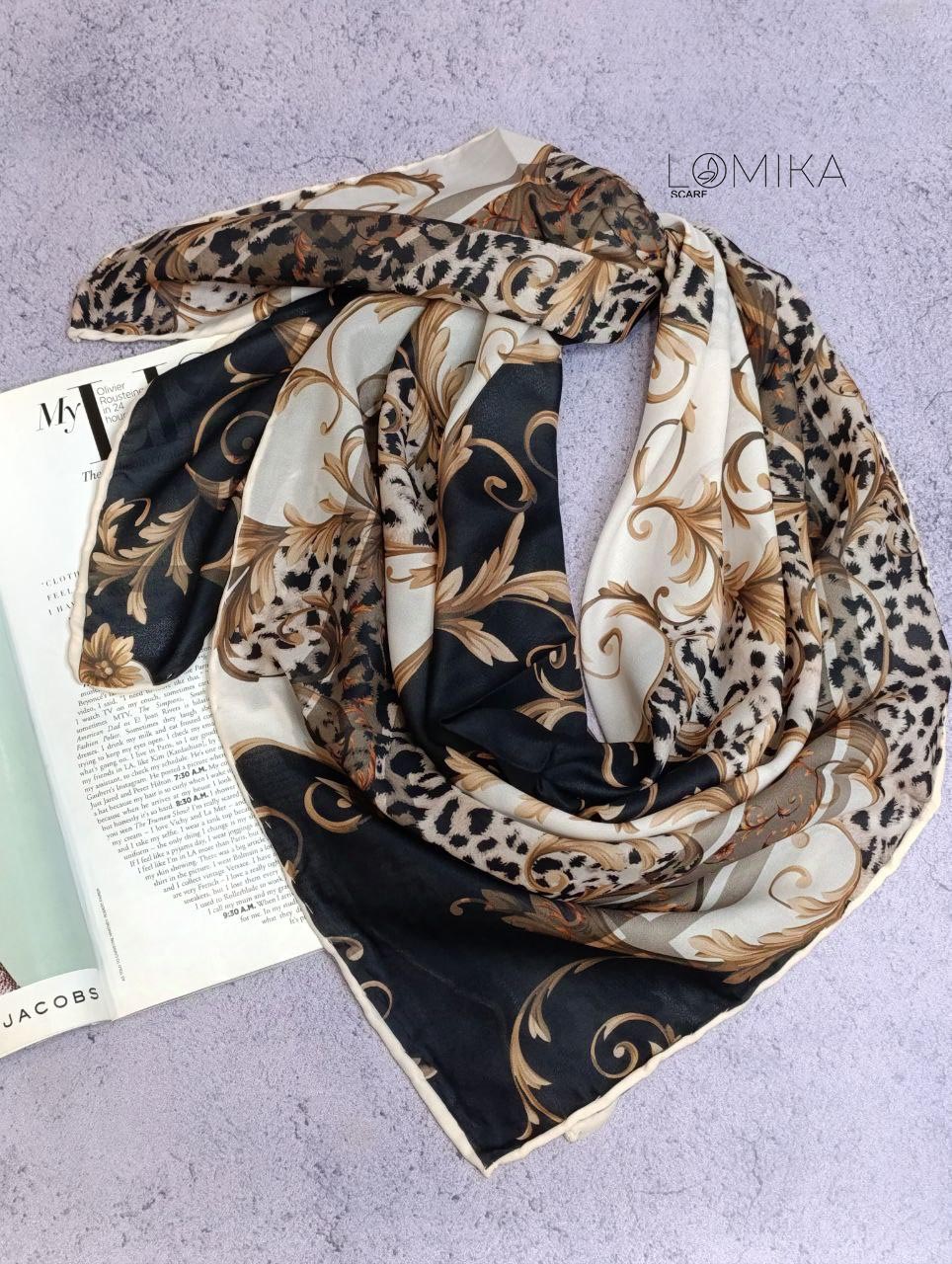 روسری حریر دستدوز بسته10رنگی کد r61 (عمده)
