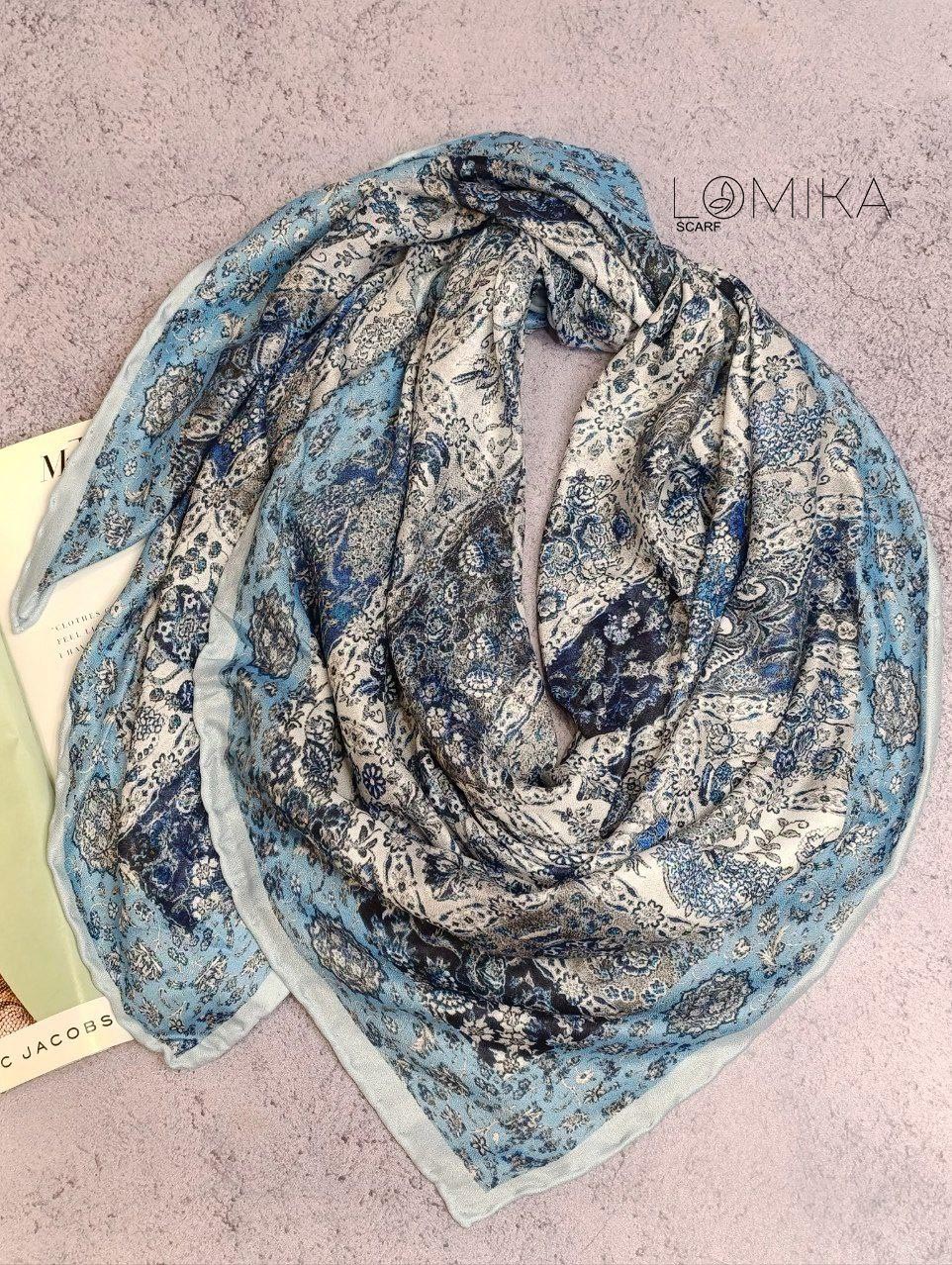 روسری نخی دستدوز بسته6رنگی کد r62 (عمده)
