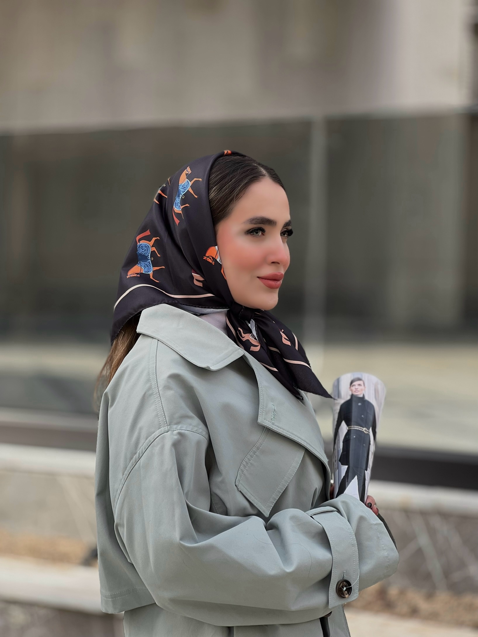 مینی اسکارف ابریشم توییل بسته6رنگی کد mt23 (عمده)
