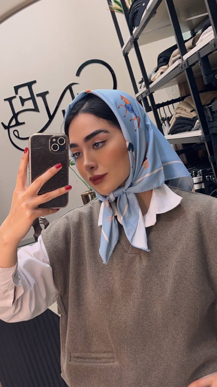 مینی اسکارف ابریشم توییل بسته6رنگی کد mt23 (عمده)
