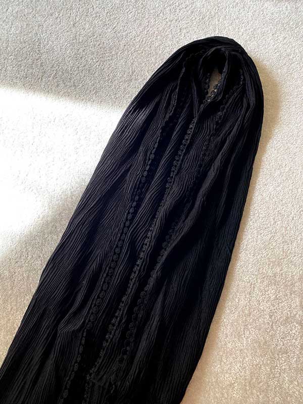 شال پلیسه دورعدسی بسته10رنگی کد ps36 (عمده)
