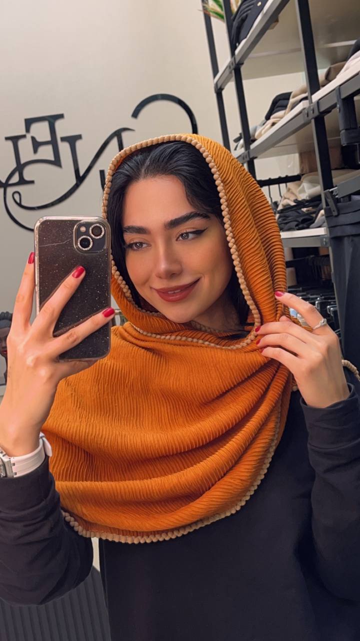 شال پلیسه تسبیحی بسته12رنگی کد sp38 (عمده)
