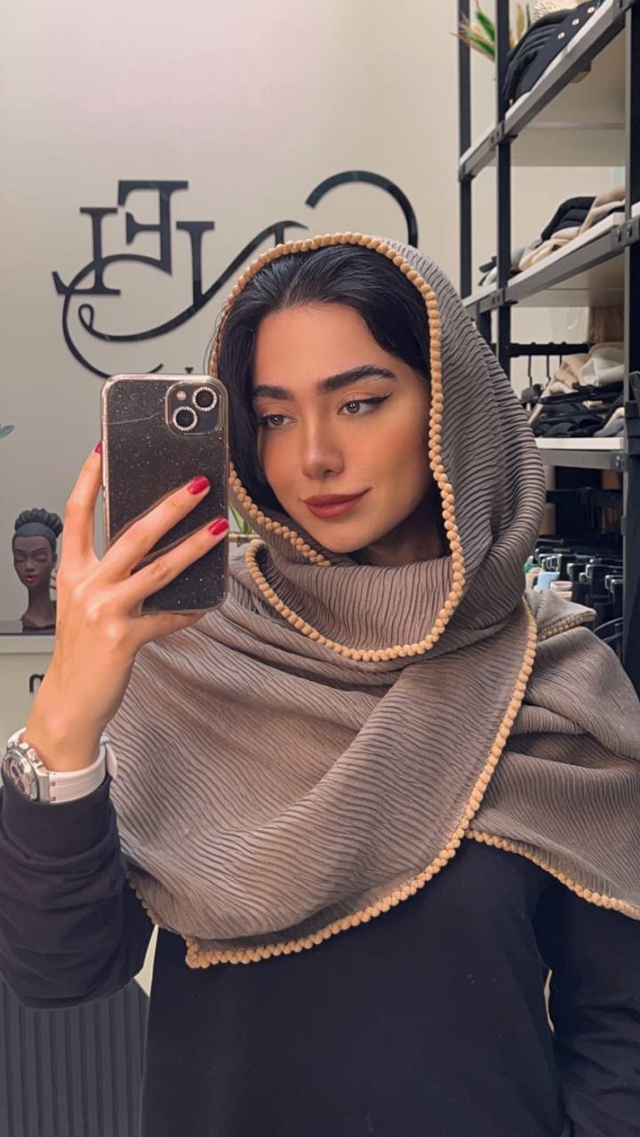 شال پلیسه تسبیحی بسته12رنگی کد sp38 (عمده)
