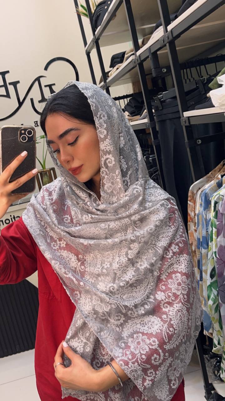 شال توری ترمه بسته7رنگی کد sm33 (عمده)
