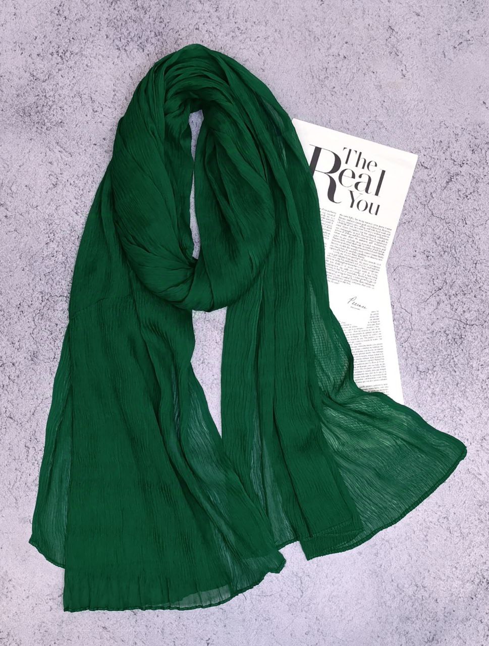 شال پلیسه حریر بسته20رنگی کد sp39 (عمده)
