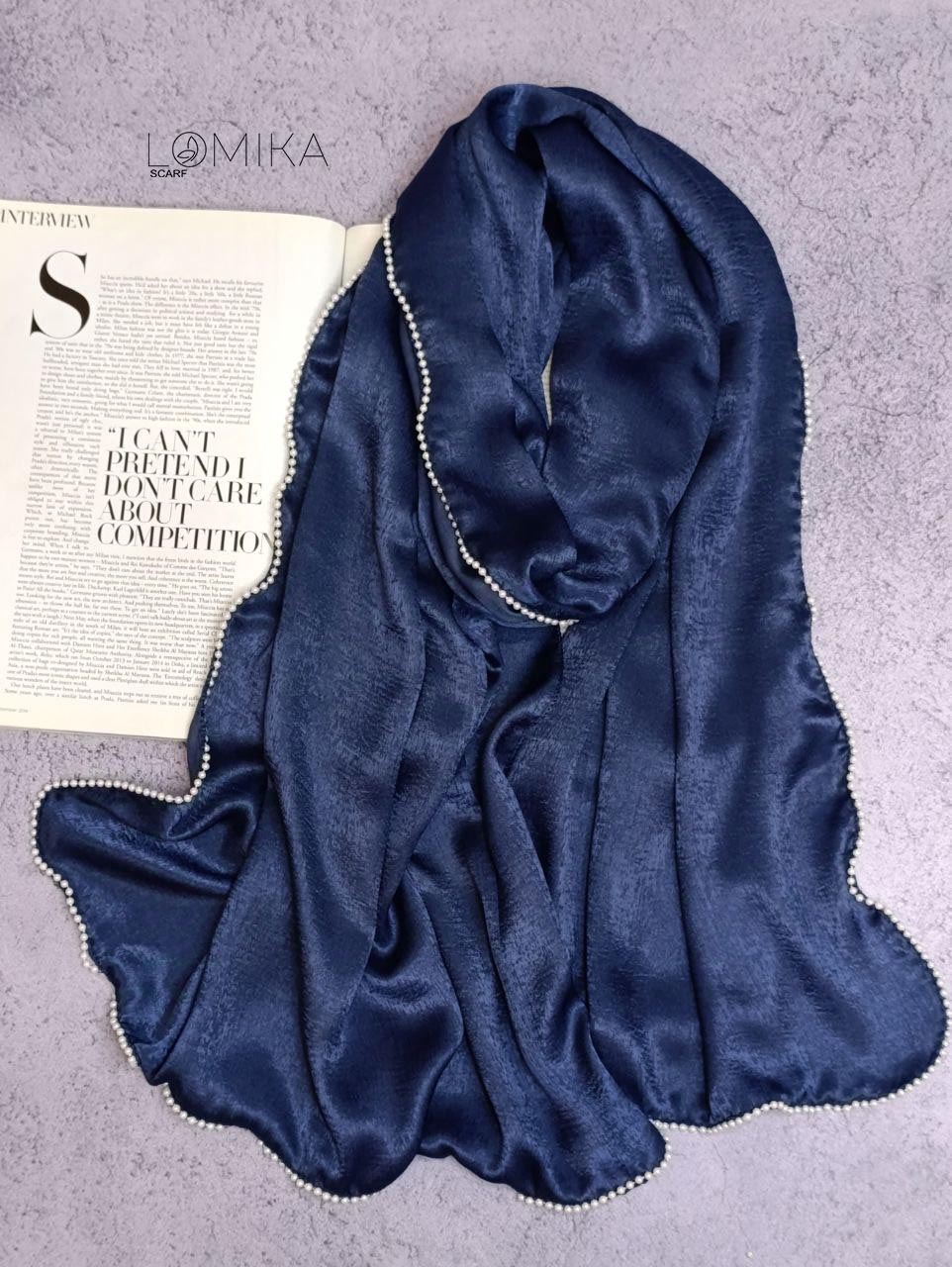 شال کوپرا دورمروارید بسته9رنگی کد sm37 (عمده)
