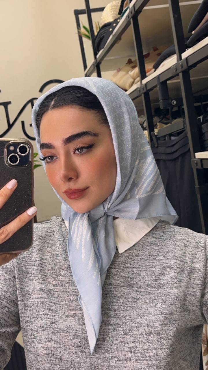 مینی اسکارف پک ابی بسته8طرحی کد mt26 (عمده)
