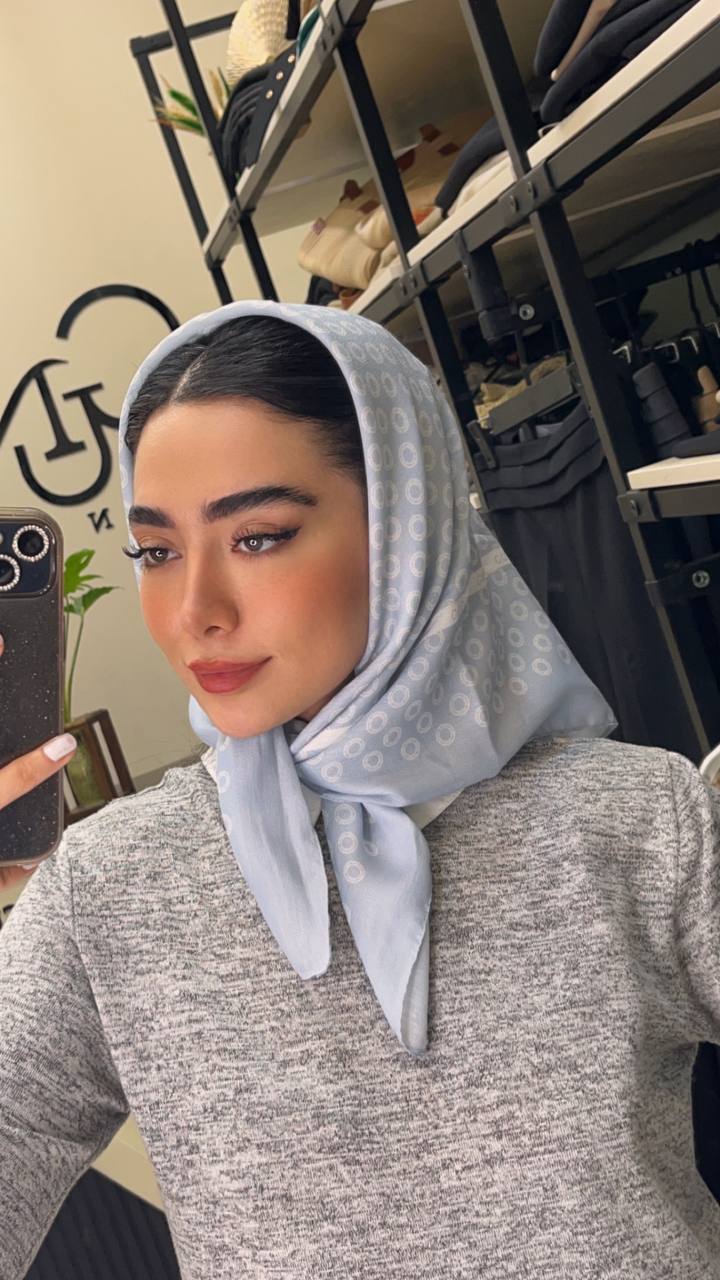 مینی اسکارف پک ابی بسته8طرحی کد mt26 (عمده)
