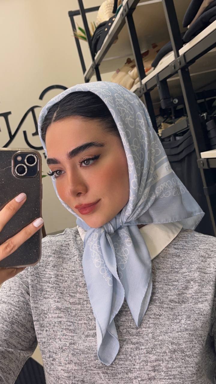 مینی اسکارف پک ابی بسته8طرحی کد mt26 (عمده)
