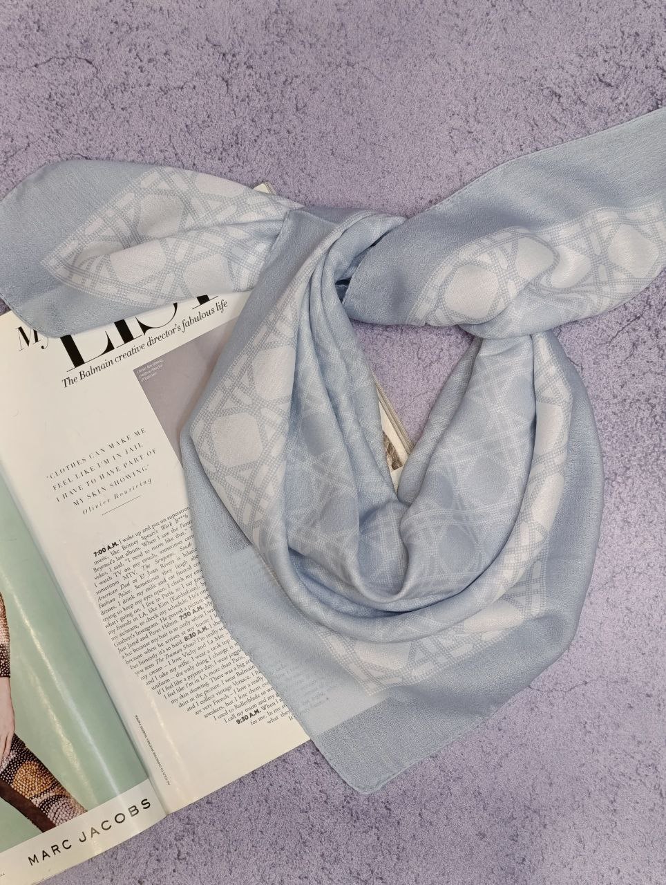 مینی اسکارف پک ابی بسته8طرحی کد mt26 (عمده)
