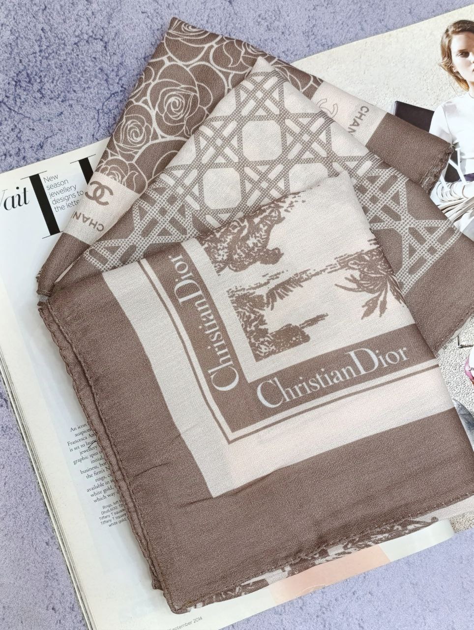 مینی اسکارف پک نسکافه ای بسته8طرحی کد mt27 (عمده)
