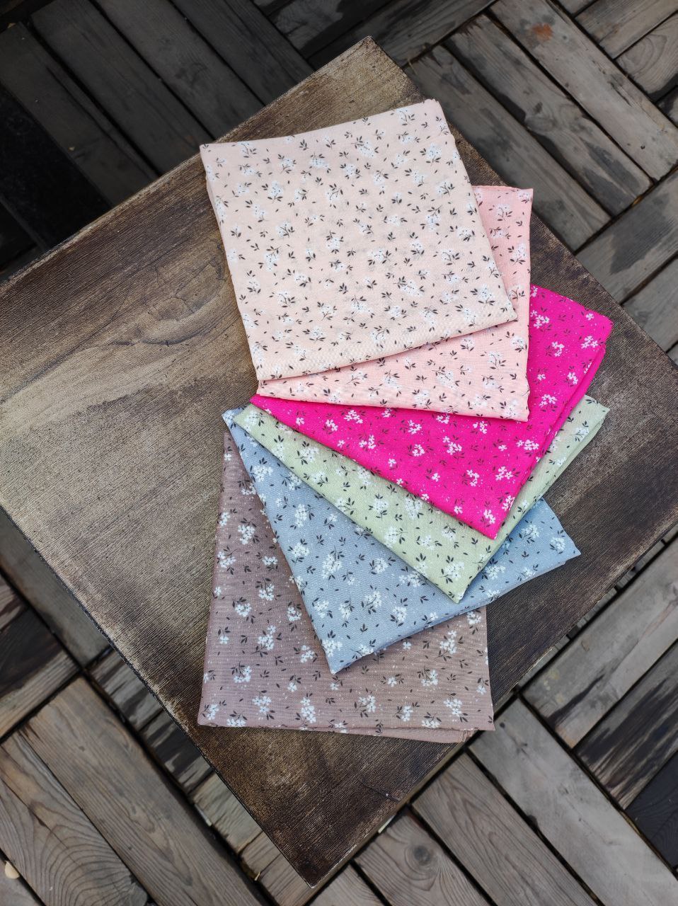 مینی اسکارف بسته6رنگی کد mt11 (عمده)
