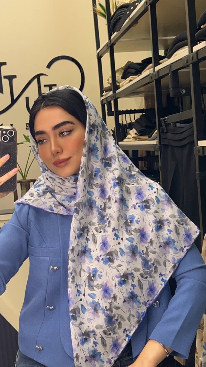 روسری حریردستدوز بسته8طرحی کد r64 (عمده)
