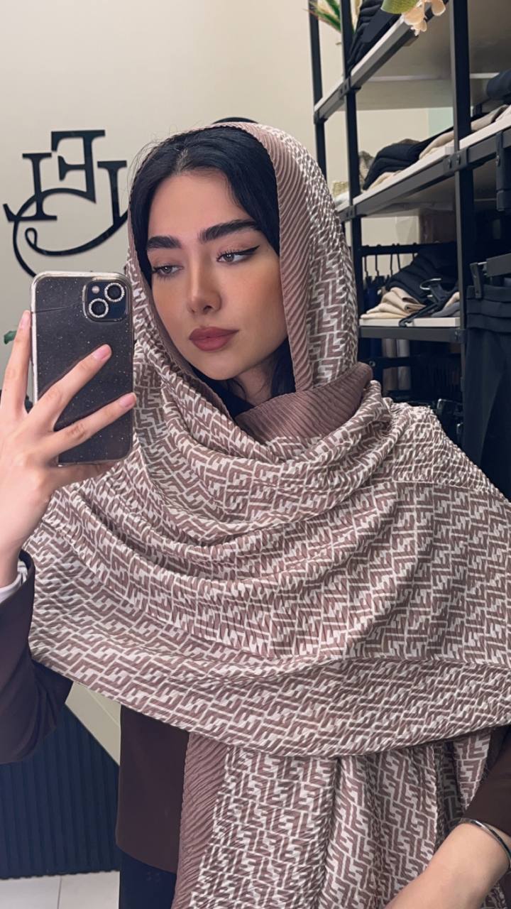 شال پلیسه پک کرم بسته10طرحی کد sp41 (عمده)
