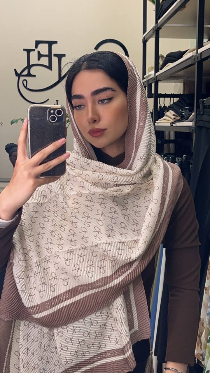 شال پلیسه پک کرم بسته10طرحی کد sp41 (عمده)
