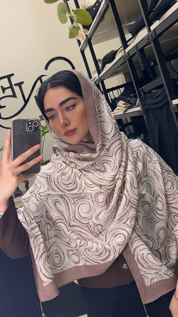 شال پلیسه پک کرم بسته10طرحی کد sp41 (عمده)
