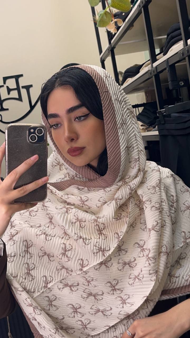 شال پلیسه پک کرم بسته10طرحی کد sp41 (عمده)
