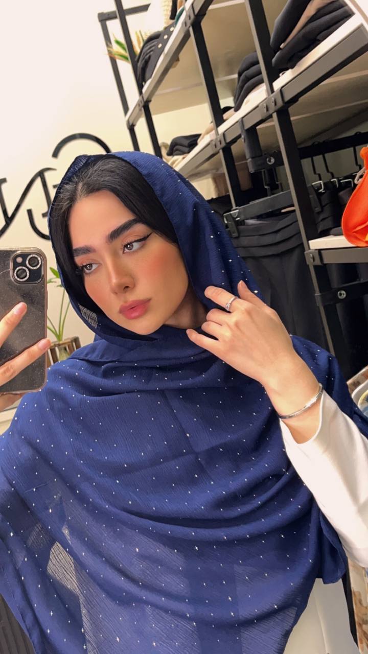 شال درختی نگینی بسته8رنگی کد sm41 (عمده)
