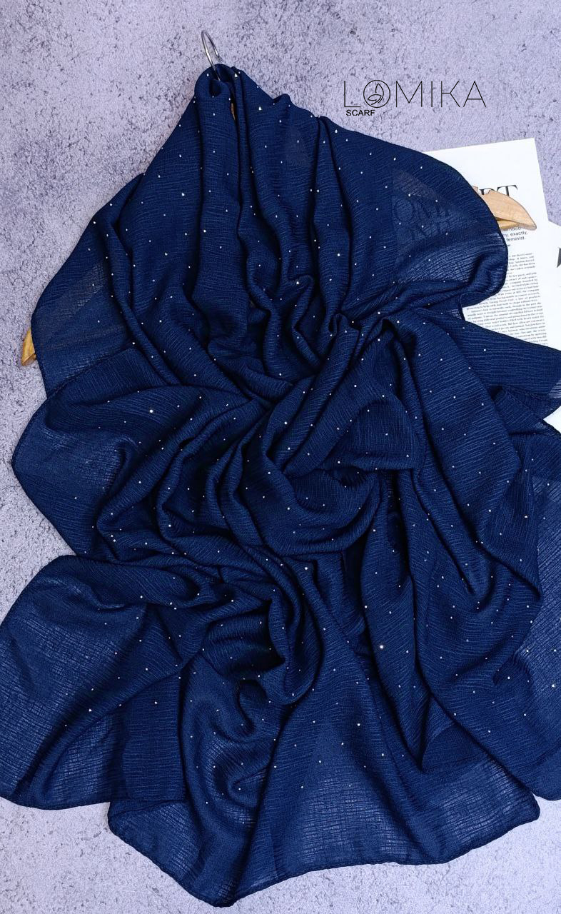 شال درختی نگینی بسته8رنگی کد sm41 (عمده)
