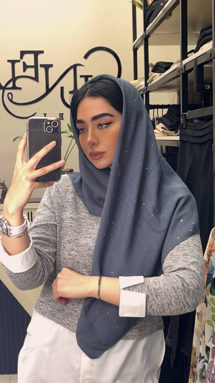 روسری درختی نگینی بسته6رنگی کد rm15 (عمده)
