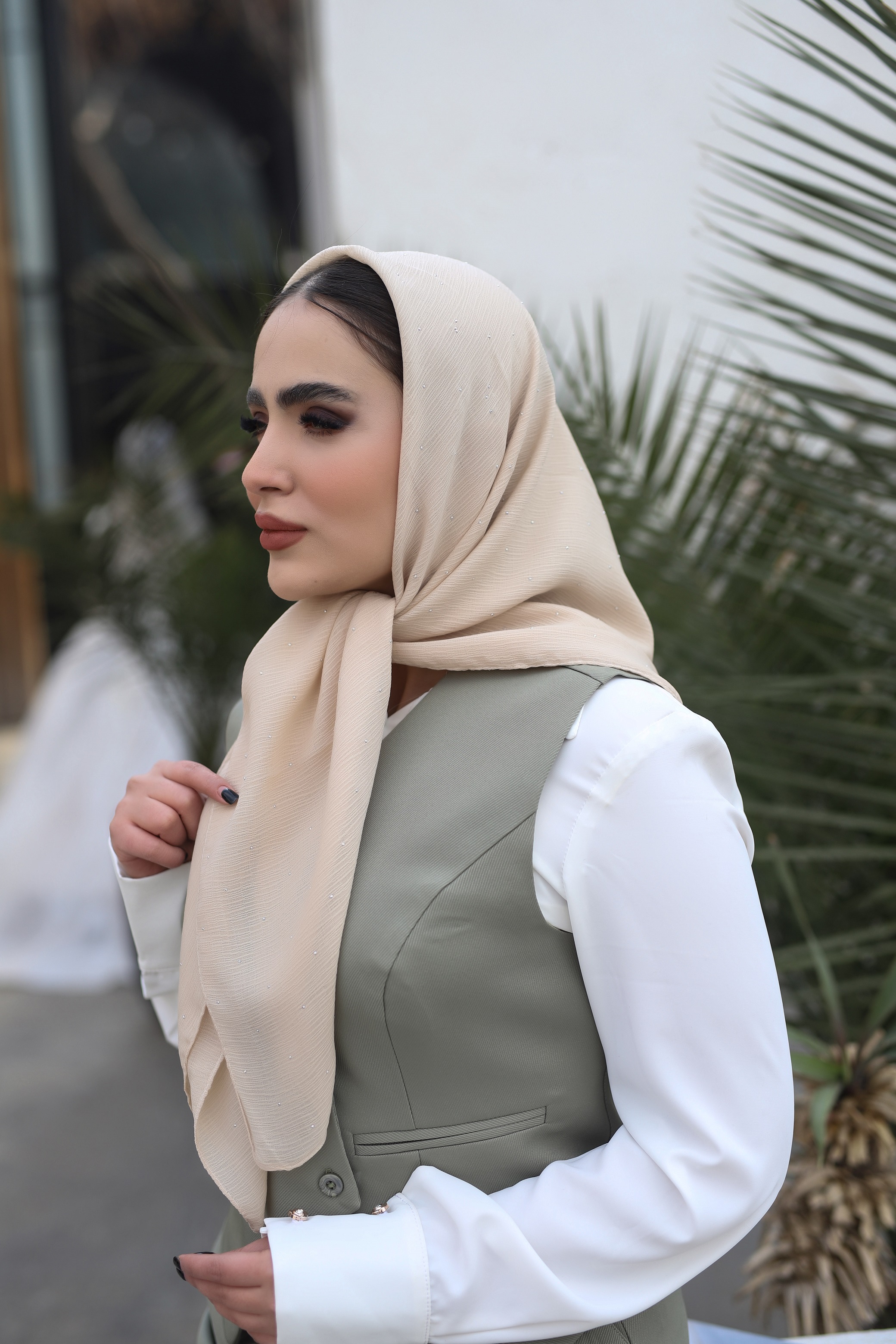 روسری درختی نگینی بسته6رنگی کد rm15 (عمده)
