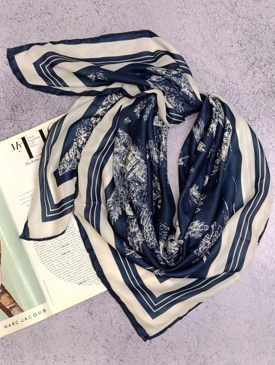 روسری حریر دستدوز بسته8رنگی کد r70 (عمده)
