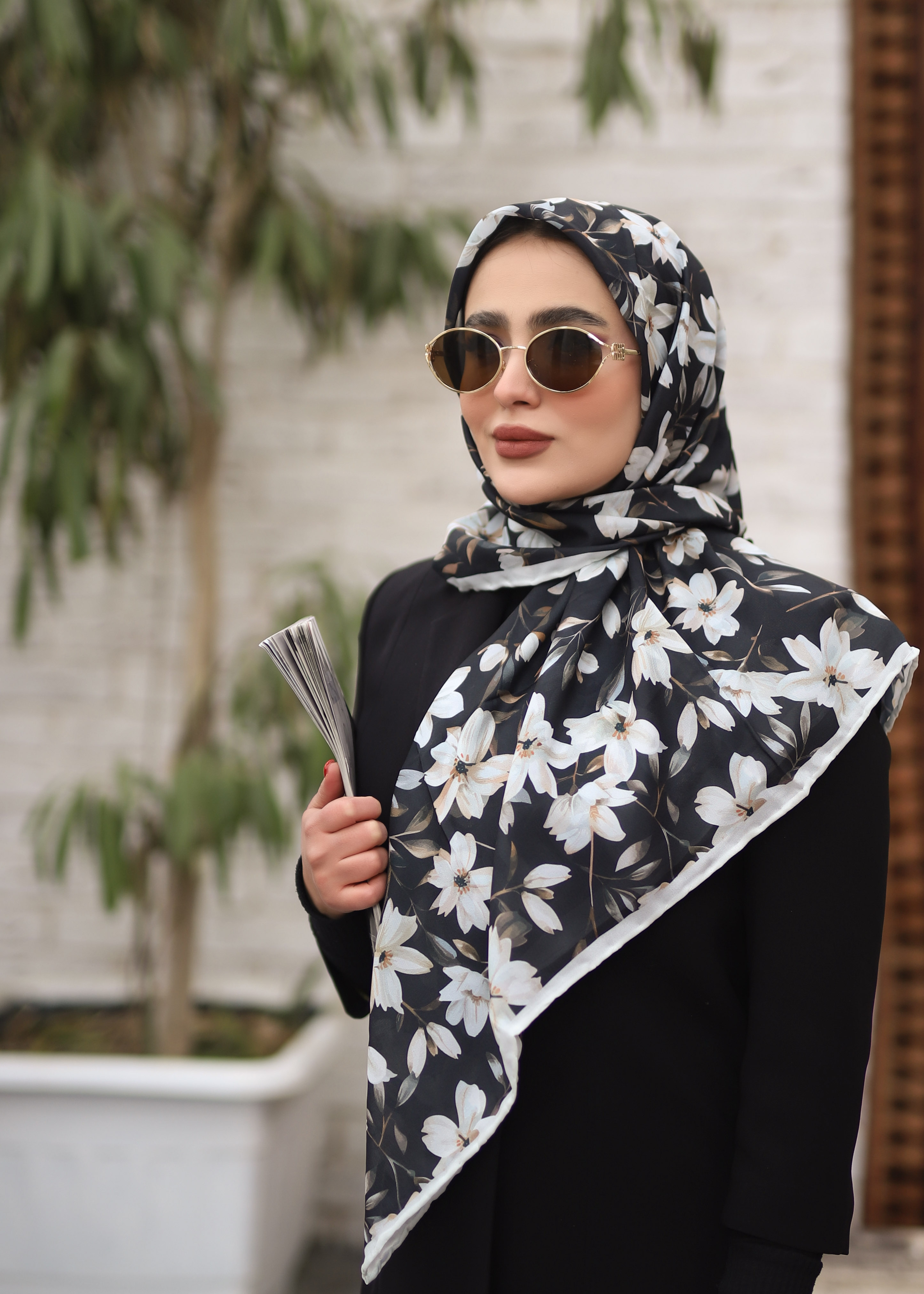 روسری حریر دستدوز بسته8رنگی کد r71 (عمده)
