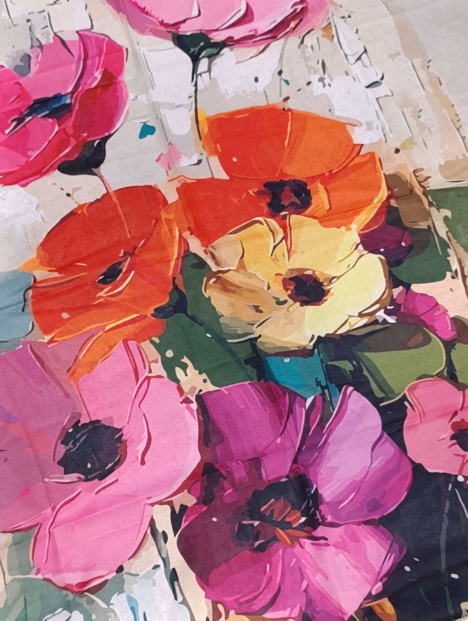 روسری حریر ابرنگی دستدوز بسته8طرحی کد r72 (عمده)
