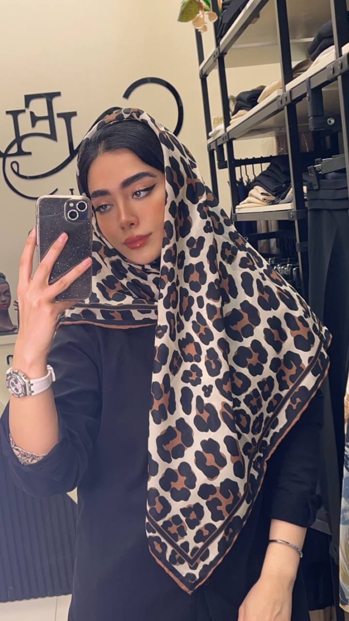 روسری حریر پلنگی دستدوز بسته6طرحی کد r73 (عمده)
