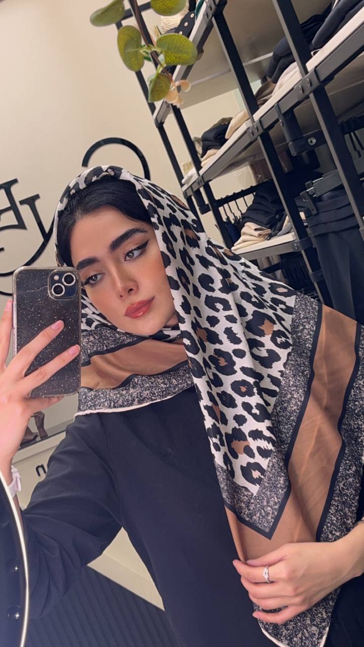 روسری حریر پلنگی دستدوز بسته6طرحی کد r73 (عمده)
