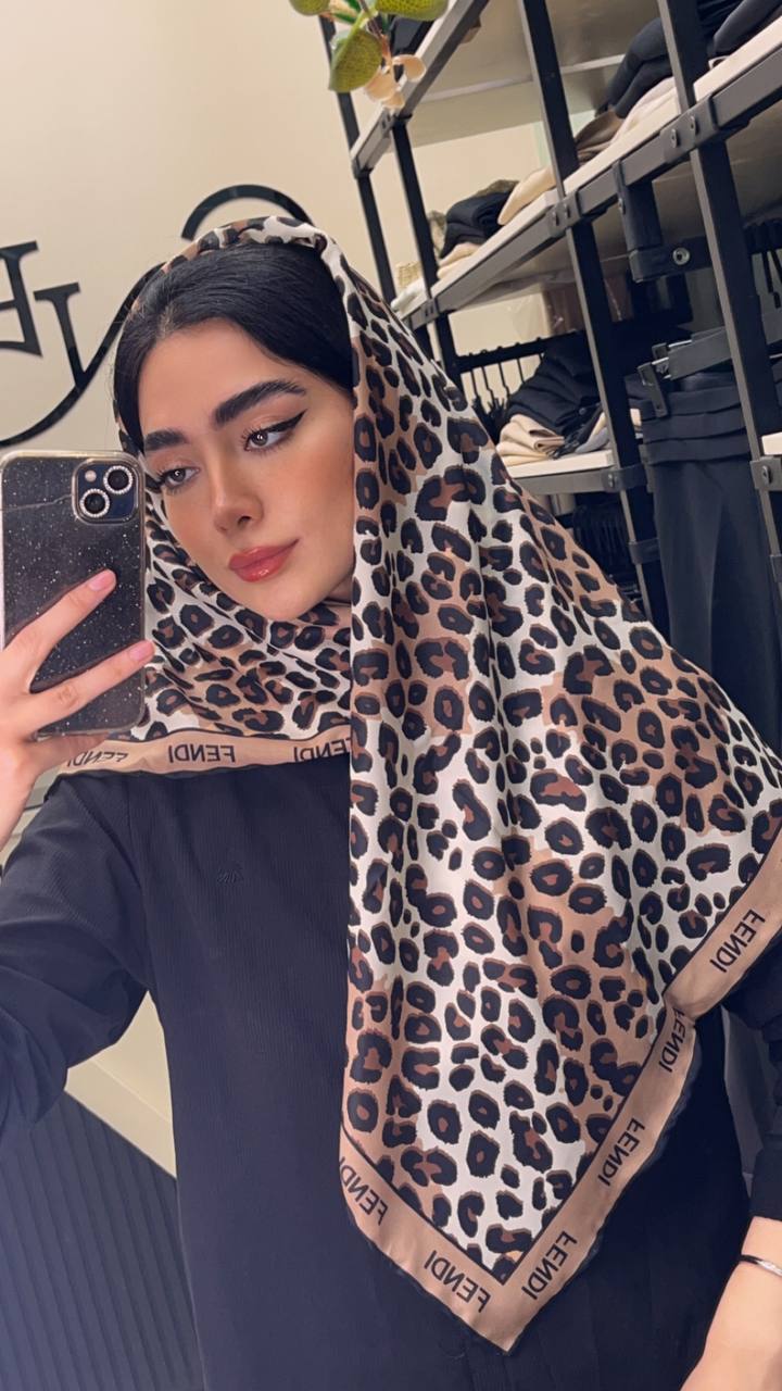 روسری حریر پلنگی دستدوز بسته6طرحی کد r73 (عمده)
