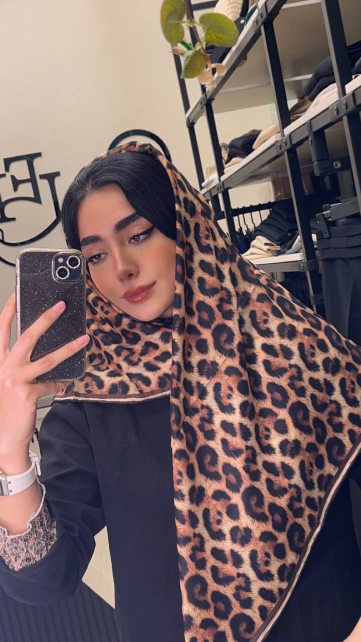 روسری حریر پلنگی دستدوز بسته6طرحی کد r73 (عمده)
