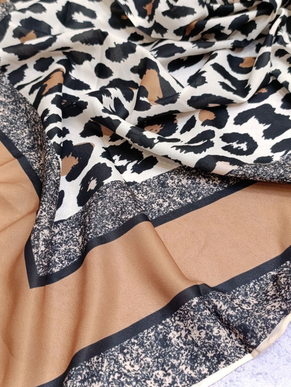 روسری حریر پلنگی دستدوز بسته6طرحی کد r73 (عمده)
