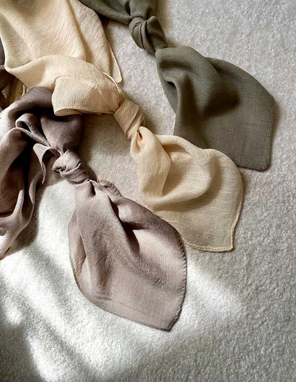 مینی اسکارف اسلپ بسته15رنگی کد m2 (عمده)
